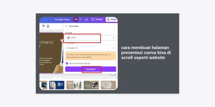 5 Cara Membuat Halaman Presentasi Canva Bisa di Scroll Seperti Website (Tutorial Lengkap 2024)