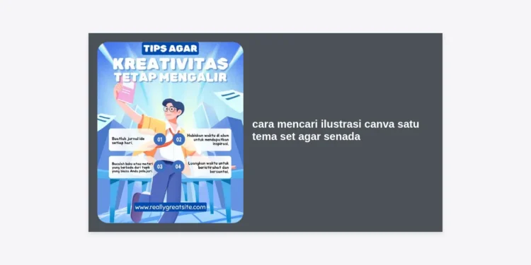 7 Cara Mencari Ilustrasi Canva Satu Tema Set Agar Senada & Estetik
