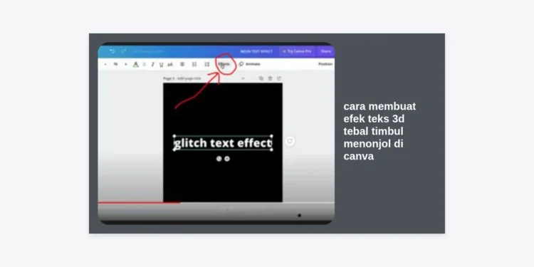 Cara Membuat Efek Teks 3D Tebal Timbul Menonjol di Canva: Panduan Lengkap & Terupdate