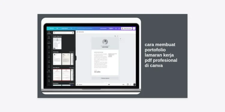 Cara Membuat Portofolio Lamaran Kerja PDF Profesional di Canva: Panduan Lengkap 2024