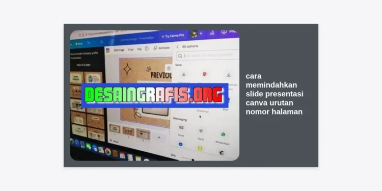 Cara Memindahkan Slide Presentasi Canva Urutan Nomor Halaman secara Cepat & Mudah
