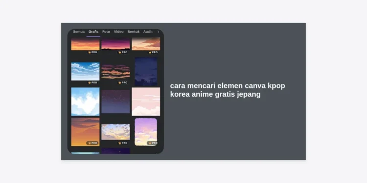 Cara Mencari Elemen Canva Kpop Korea Anime Gratis Jepang: Panduan Lengkap Desain Estetik