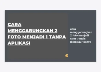 Cara Menggabungkan 2 Foto Menjadi Satu Transisi Membaur Canva: Panduan Lengkap & Estetik