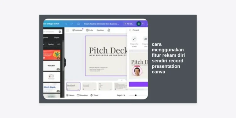 Cara Menggunakan Fitur Rekam Diri Sendiri Record Presentation Canva: Panduan Terlengkap 2024