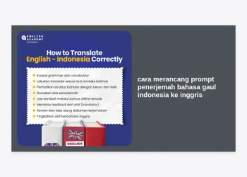 Cara Merancang Prompt Penerjemah Bahasa Gaul Indonesia ke Inggris yang Akurat dan Bernilai Jual Tinggi