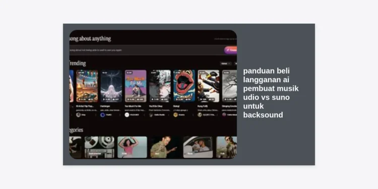 Panduan Beli Langganan AI Pembuat Musik Udio vs Suno untuk Backsound: Mana yang Lebih Cuan?