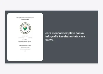 Panduan Lengkap Cara Mencari Template Canva Infografis Kesehatan dan Tata Cara Canva untuk Edukasi Medis Pro