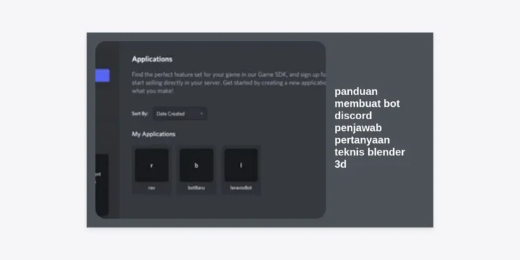 Panduan Membuat Bot Discord Penjawab Pertanyaan Teknis Blender 3D: Cara Efektif Monetisasi Prompt AI