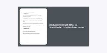 Panduan Membuat Daftar Isi Otomatis dari Template Buku Canva: Cara Terlengkap & Profesional