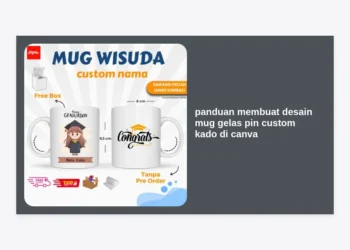 Panduan Membuat Desain Mug Gelas Pin Custom Kado di Canva: Tutorial Terlengkap & Mudah