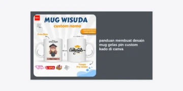 Panduan Membuat Desain Mug Gelas Pin Custom Kado di Canva: Tutorial Terlengkap & Mudah
