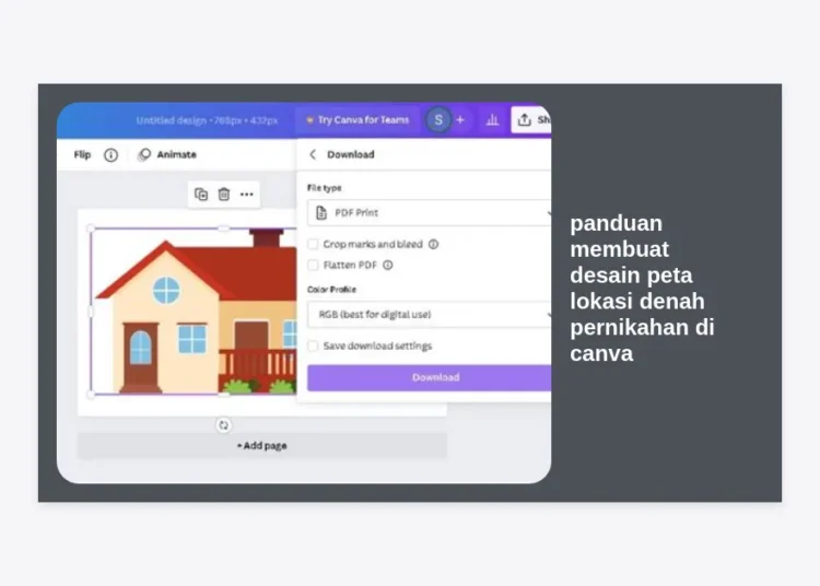Panduan Membuat Desain Peta Lokasi Denah Pernikahan di Canva: Cara Mudah & Estetik!