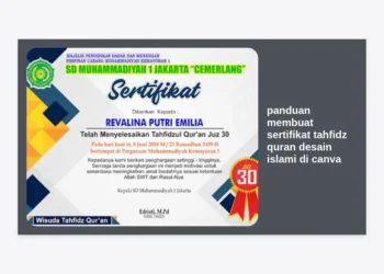 Panduan Membuat Sertifikat Tahfidz Quran Desain Islami di Canva: Tutorial Lengkap & Profesional