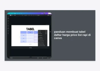 Panduan Membuat Tabel Daftar Harga Price List Rapi di Canva: Rahasia Tampilan Profesional untuk Bisnis Anda