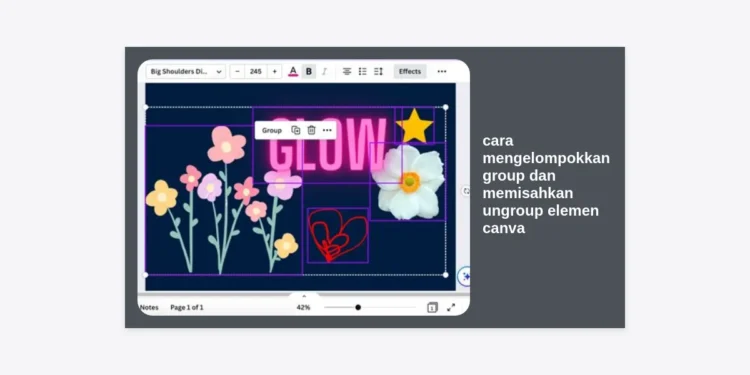 Panduan Terlengkap Cara Mengelompokkan Group dan Memisahkan Ungroup Elemen Canva agar Desain Lebih Rapi