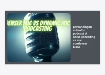 Perbandingan Mikrofon Podcast AI Noise Cancelling vs Mic Condenser Biasa: Mana Pilihan Terbaik untuk Kreator?