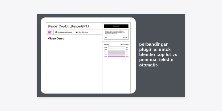 Perbandingan Plugin AI untuk Blender Copilot vs Pembuat Tekstur Otomatis: Panduan Lengkap Monetisasi Prompt AI