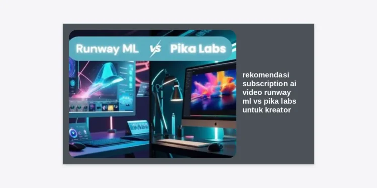 Rekomendasi Subscription AI Video Runway ML vs Pika Labs Untuk Kreator: Mana yang Lebih Menguntungkan?
