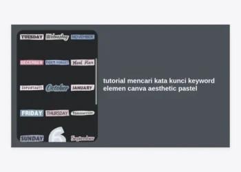 Tutorial Mencari Kata Kunci Keyword Elemen Canva Aesthetic Pastel untuk Desain Profesional