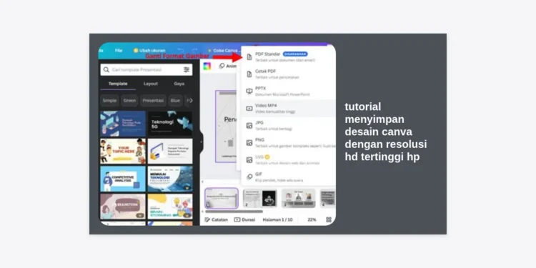 Tutorial Menyimpan Desain Canva dengan Resolusi HD Tertinggi HP: Panduan Lengkap Anti Pecah!