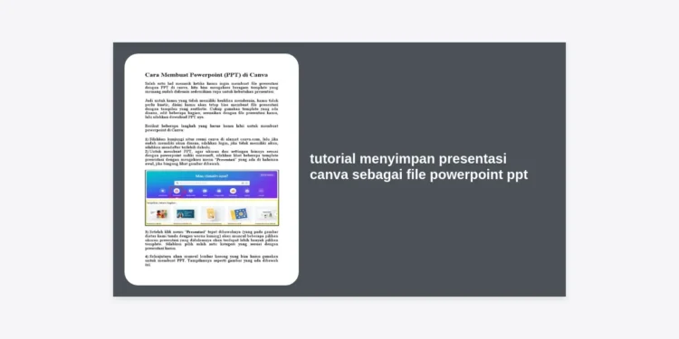 Tutorial Menyimpan Presentasi Canva Sebagai File PowerPoint PPT: Panduan Lengkap 2024