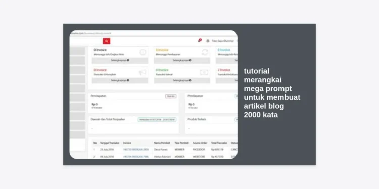 Tutorial Merangkai Mega Prompt untuk Membuat Artikel Blog 2000 Kata: Panduan Lengkap Monetisasi AI