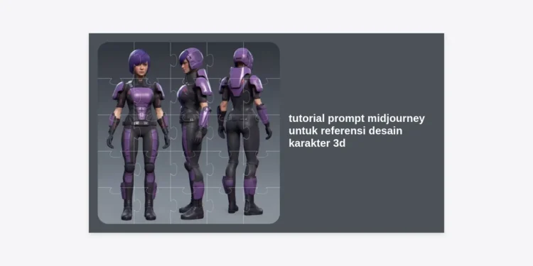 Tutorial Prompt Midjourney untuk Referensi Desain Karakter 3D: Panduan Lengkap & Strategi Monetisasi