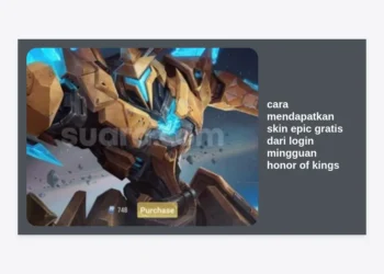 100% Berhasil! Cara Mendapatkan Skin Epic Gratis dari Login Mingguan Honor of Kings (HOK) 2024