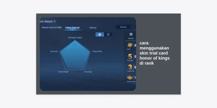 Bisa! Cara Menggunakan Skin Trial Card Honor of Kings di Rank: Panduan Lengkap 2024