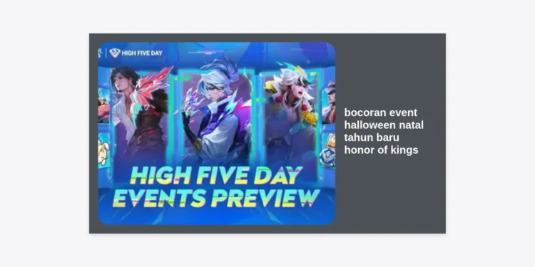Bocoran Event Halloween Natal Tahun Baru Honor of Kings (HOK) Terlengkap 2024/2025