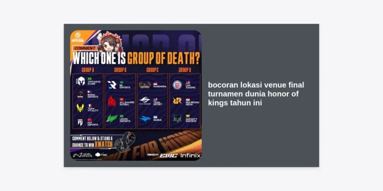 Bocoran Lokasi Venue Final Turnamen Dunia Honor of Kings Tahun Ini: Jakarta Menjadi Saksi Sejarah!