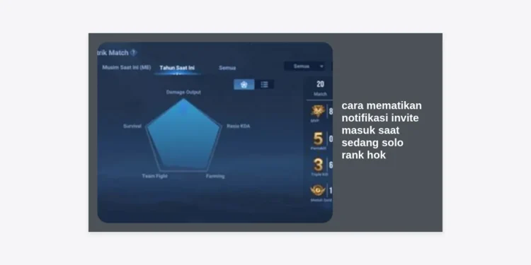 Cara Mematikan Notifikasi Invite Masuk Saat Sedang Solo Rank HOK: Panduan Lengkap Anti-Gangguan