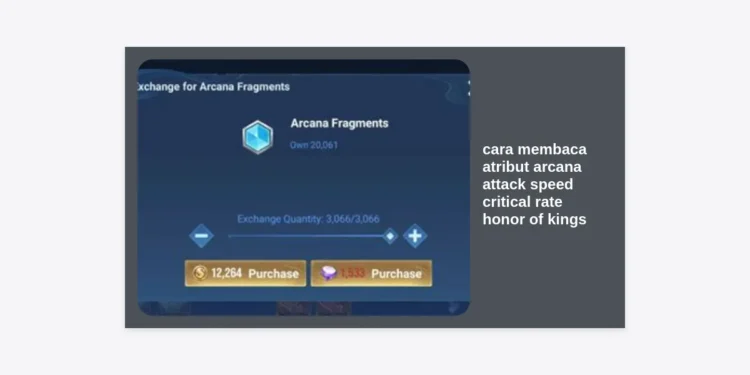 Cara Membaca Atribut Arcana Attack Speed Critical Rate Honor of Kings: Panduan Lengkap Pro Player