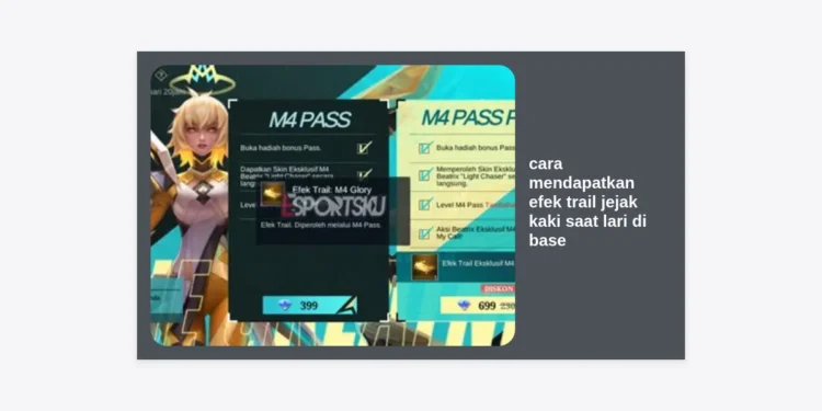 Cara Mendapatkan Efek Trail Jejak Kaki Saat Lari di Base Honor of Kings (HOK) Terbaru