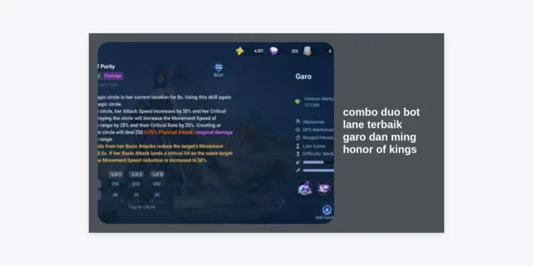 Combo Duo Bot Lane Terbaik Garo dan Ming Honor of Kings: Strategi Rahasia Menuju Grandmaster