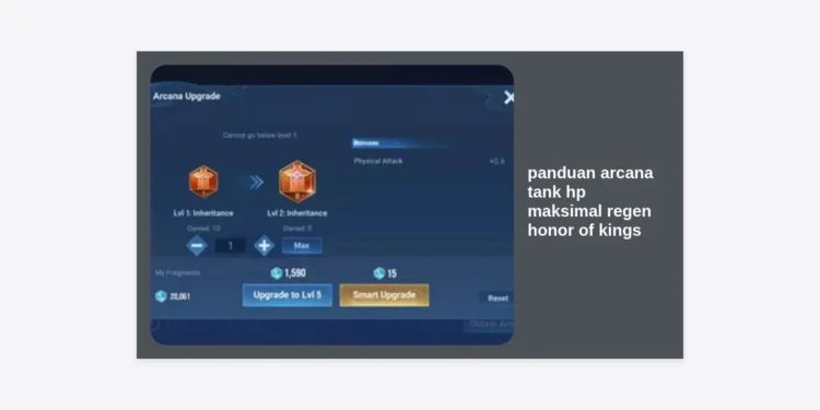 Panduan Arcana Tank HP Maksimal Regen Honor of Kings: Cara Build Darah Tebal dan Tak Terkalahkan