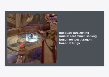 Panduan Cara Zoning Musuh saat Teman sedang Bunuh Tempest Dragon Honor of Kings