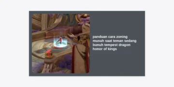 Panduan Cara Zoning Musuh saat Teman sedang Bunuh Tempest Dragon Honor of Kings