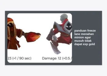 Panduan Freeze Lane Menahan Minion Agar Musuh Tidak Dapat EXP Gold di Honor of Kings (HOK)