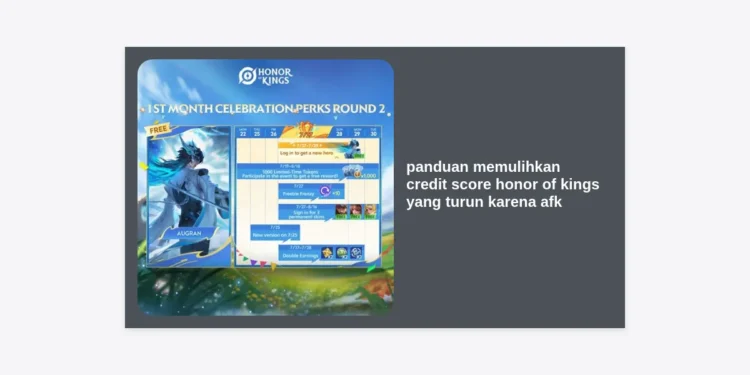 Panduan Memulihkan Credit Score Honor of Kings yang Turun karena AFK: Tips Cepat & Ampuh