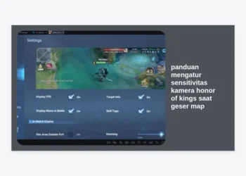 Panduan Mengatur Sensitivitas Kamera Honor of Kings saat Geser Map Agar Lebih Presisi