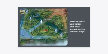 Panduan Posisi Ward Vision Letak Bush Rumput Penting Honor of Kings: Strategi Map Control Ala Pro Player