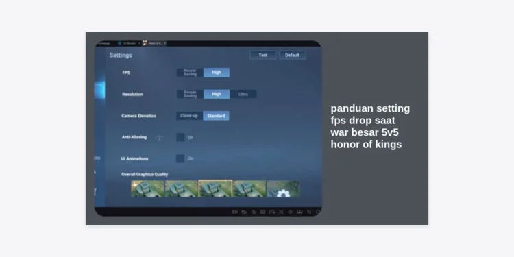 Panduan Setting FPS Drop Saat War Besar 5v5 Honor of Kings Agar Anti-Lag!