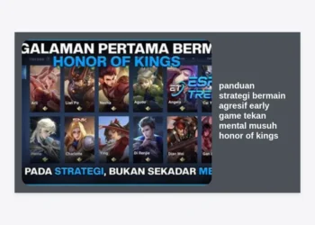 Panduan Strategi Bermain Agresif Early Game Tekan Mental Musuh Honor of Kings