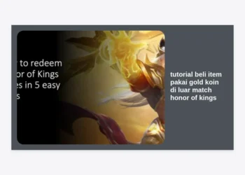 Tutorial Beli Item Pakai Gold Koin di Luar Match Honor of Kings (HOK) Paling Lengkap 2024