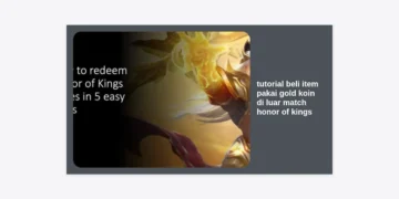 Tutorial Beli Item Pakai Gold Koin di Luar Match Honor of Kings (HOK) Paling Lengkap 2024