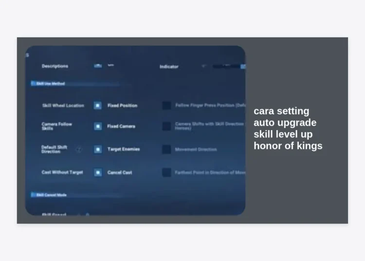 Tutorial Lengkap Cara Setting Auto Upgrade Skill Level Up Honor of Kings Terbaru 2024