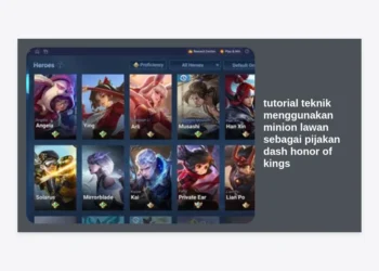 Tutorial Teknik Menggunakan Minion Lawan sebagai Pijakan Dash Honor of Kings