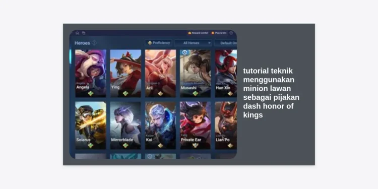 Tutorial Teknik Menggunakan Minion Lawan sebagai Pijakan Dash Honor of Kings