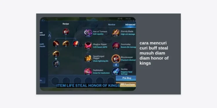7+ Cara Mencuri Curi Buff Steal Musuh Diam Diam Honor of Kings Paling Efektif